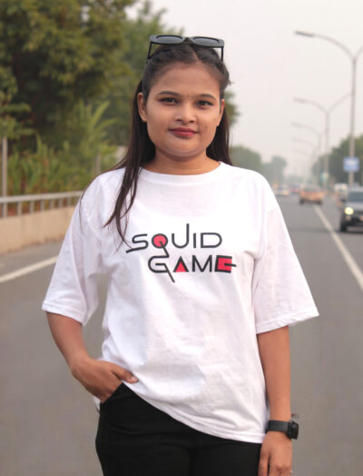 Women's Squid Game Printed Oversized T-shirt